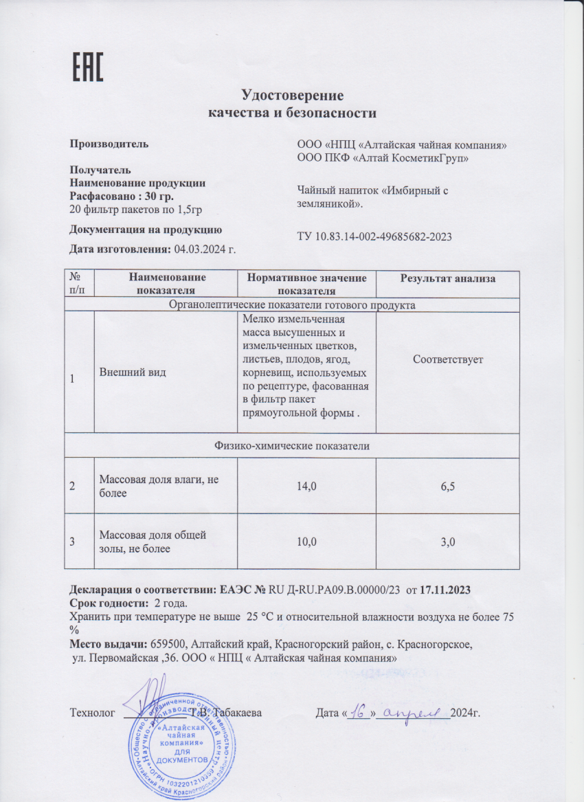 Паспорт №032024